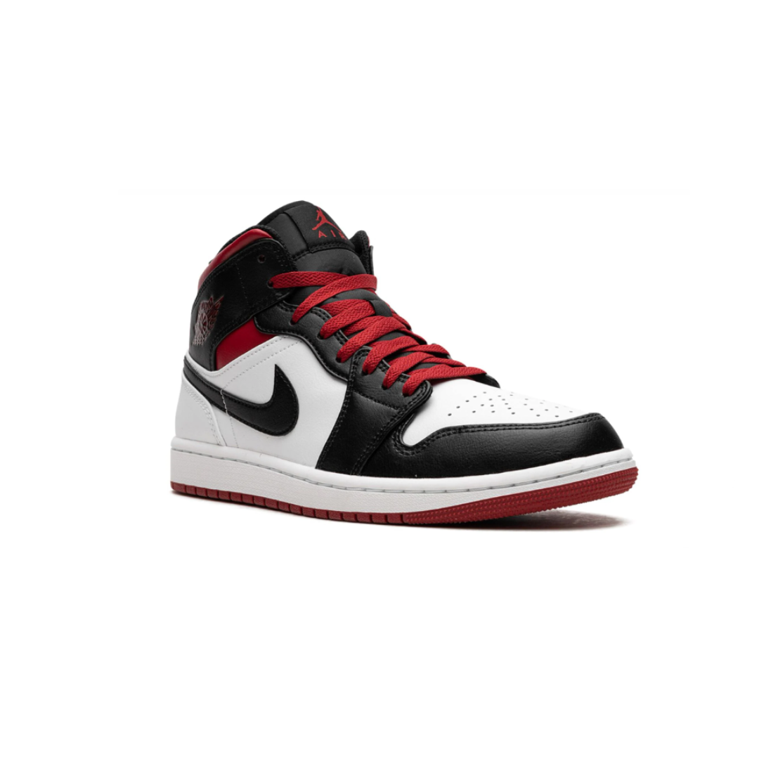 ⁦Jordan 1 Mid - Gym RedBlack Toe sneakers – גורדן 1⁩ – תמונה ⁦2⁩