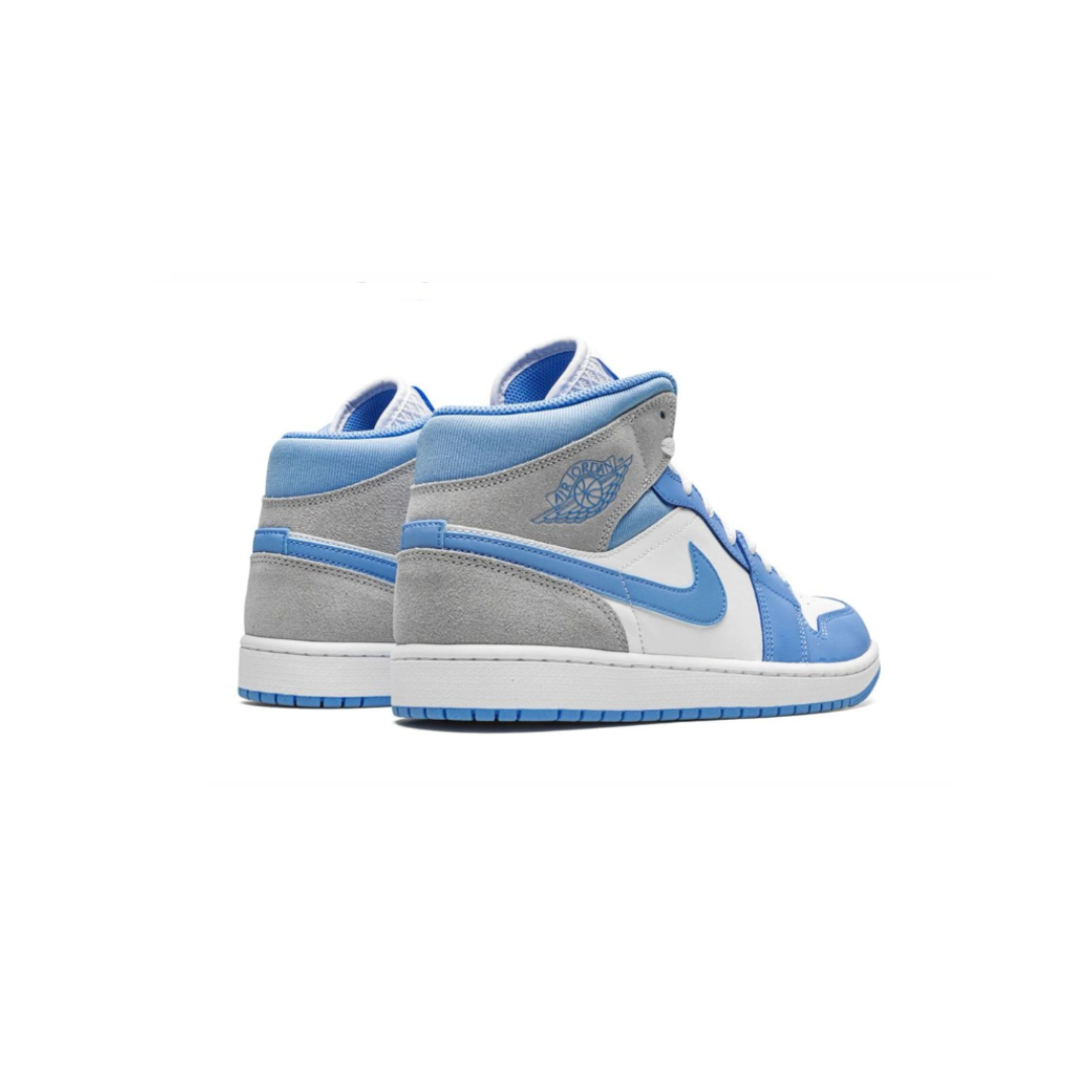 ⁦Jordan 1 Mid SE University Blue  Grey sneakers – גורדן 1⁩ – תמונה ⁦3⁩