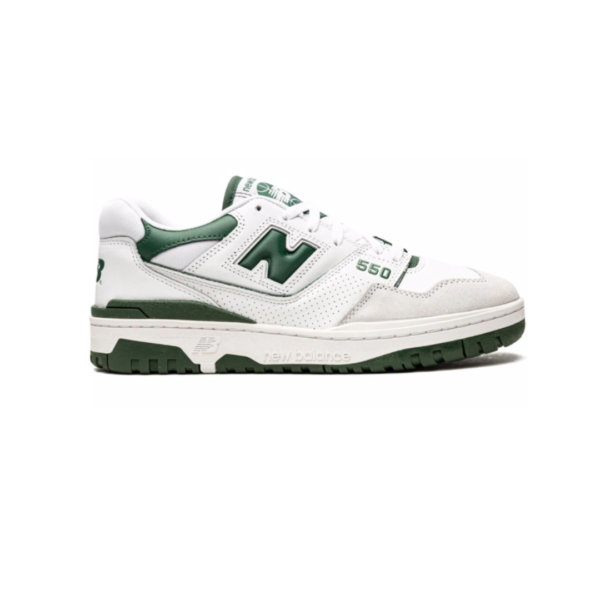New Balance 550 white team forest- ניו באלנס 550