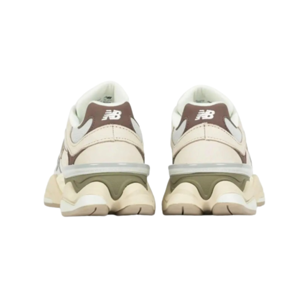 ⁦New Balance 9060 Grey Maroon Olive -נעלי ניו באלנס 9060⁩ – תמונה ⁦3⁩